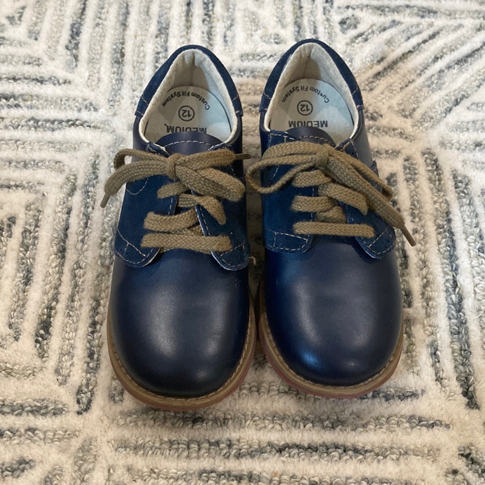 Footmates Navy Boys’ Saddle shoe